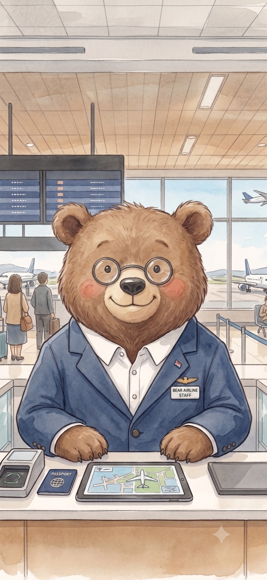 空港のチェックイン